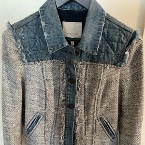 Rebecca Taylor- Denim/Tweed Jacket